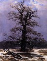 Chêne dans la neige romantique paysage Caspar David Friedrich